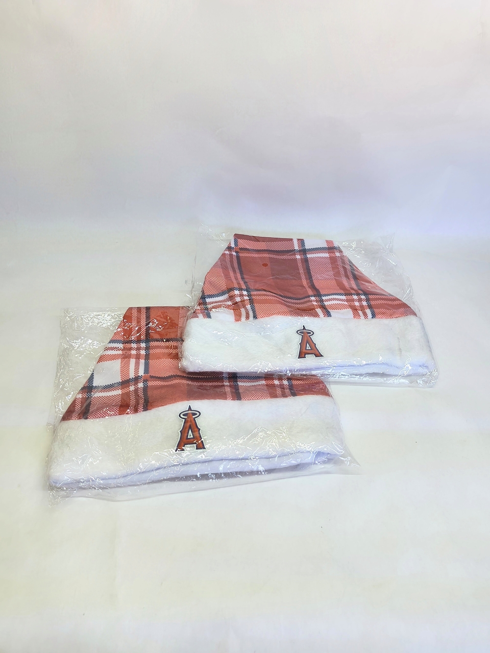LOS ANGELES Angels Plaid Santa Hat Promotional Hat Discount Tires 2